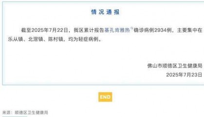 佛山顺德基孔肯雅热病例接近三千：已外溢至省外，传播快原因何在