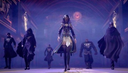 唐雅黑化圣女造型好炸裂，学斗破搞开档裙摆？白热裤搭黑丝飒疯了