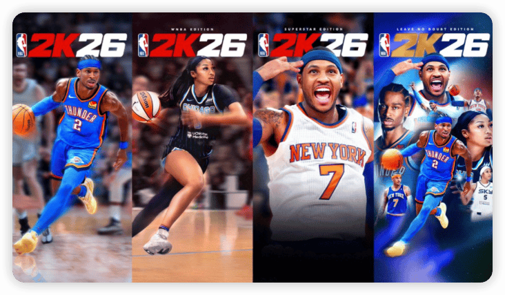 九游游戏娱乐资讯：《NBA2K26 标准版》封面球员揭晓
